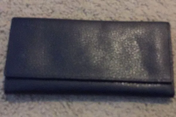 Black faux leather wallet. - Image 2