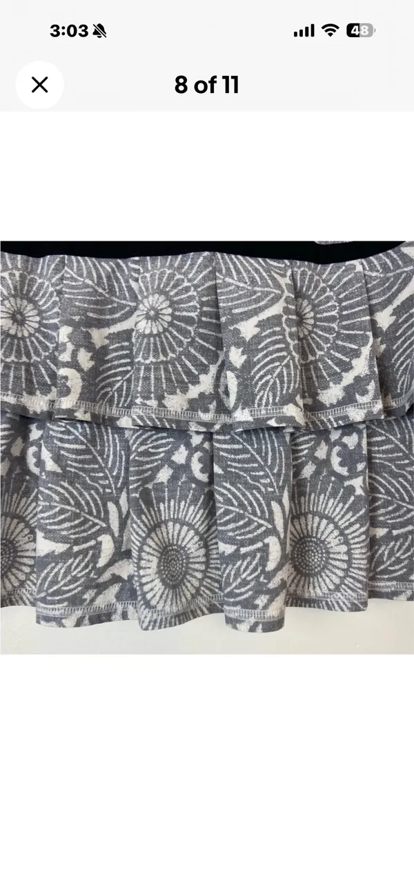 lululemon Athletica Black and Gray Skirt Size 6 - Image 7