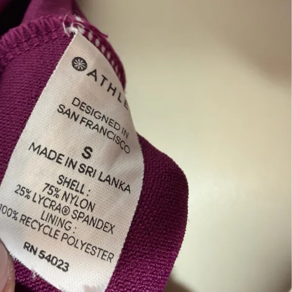 Athleta Tankini Swim Top Plum Purple Swim Adjustable Strappy S Athletic Beach - Image 5
