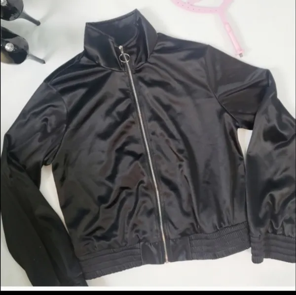 Nasty Gal black satin bomber jacket - Image 11