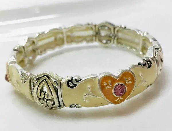 Stretch Bangle Bracelet Orange - Image 2