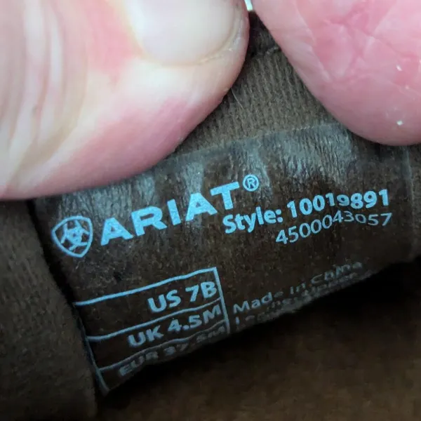Ariat Cruiser Slip On Shoes Cow Animal Print Brown Womens 7 Western Southwestern - Image 7