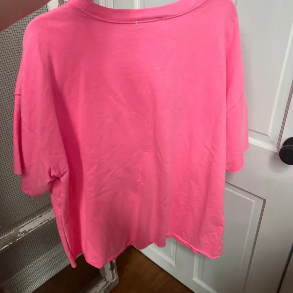 Judith March love you oversized pink short sleeve XXL - Image 4