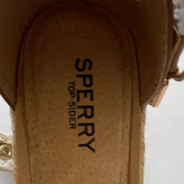 Sperry Women's Tan and Cream Espadrille Wedges - Image 2