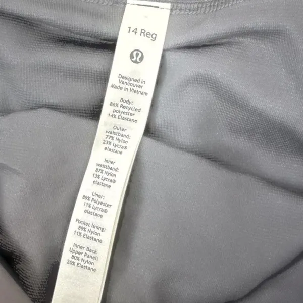 Lululemon Speed Up Short 2.5" Low-Rise Black Size 14 Running Liner NWT - Image 8
