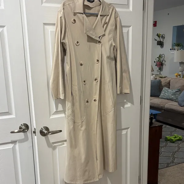 Zaful Beige Trench Coat for Women - Image 4