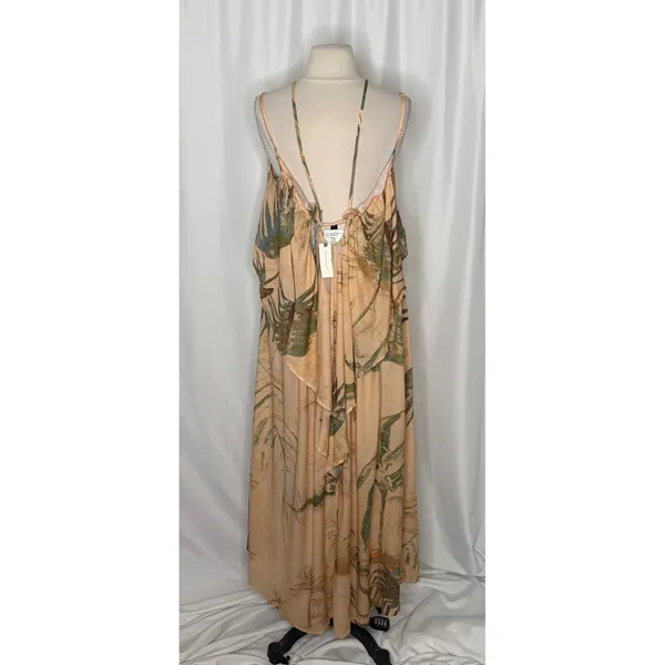 NWT Anthropologie TAHNEE KELLAND Strappy Midi Dress Tropical Print Medium - Image 8