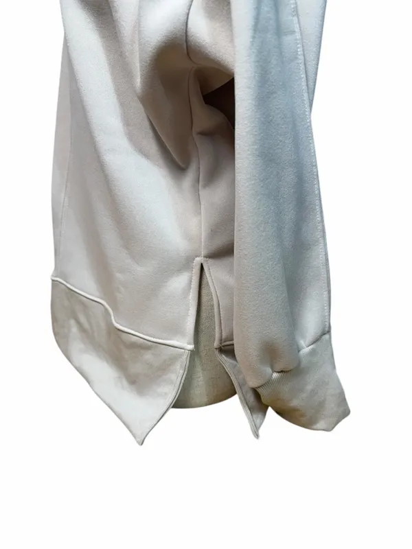 Women's Oversized Tan Crewneck Pullover Sweatshirt Size L #260202 - Image 3