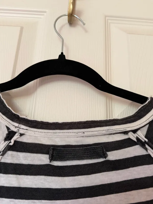 FREE PEOPLE MOVEMENT She's Everything Stripe Shirt In Black/ White - XS - Image 8