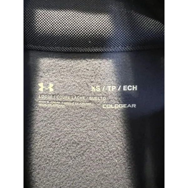 NWT Under Armour Shimmering Lined Fleece Tunic‎ Sweatshirt Sz XS Purple/Gray - Image 5