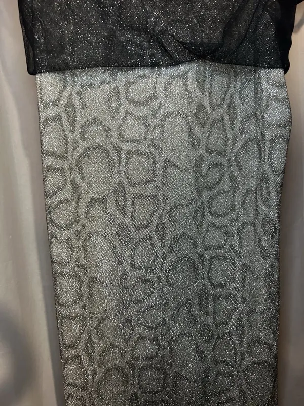 Vintage 1990s Byer Too! Glitter Mesh Leopard Print Slip Dress Size 3 - Image 8
