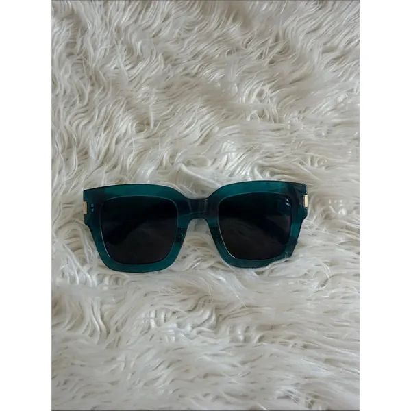 Saint Laurent Teal Sunglasses - Image 2