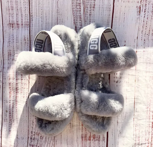 UGG oh yeah slides fuzzy wool Slippers 8 - Image 8