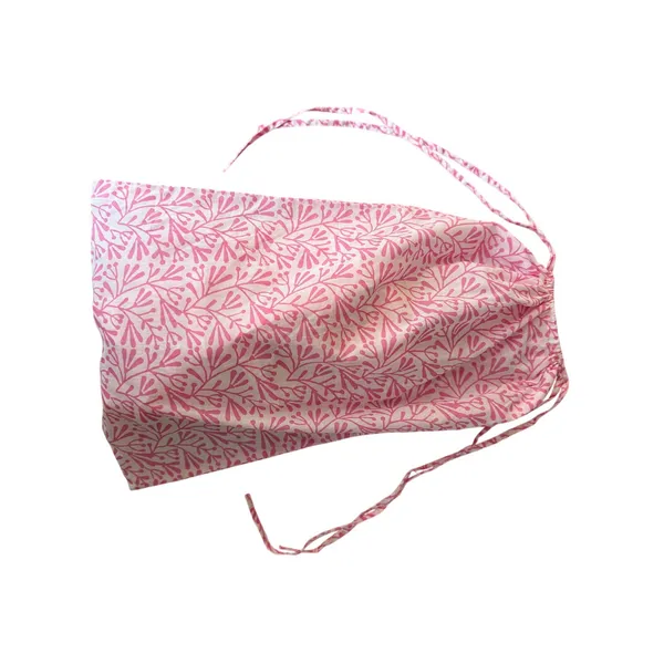 Lime Tree Design England Pink Cotton Pajama Set Small Travel Bag Pockets - Image 9