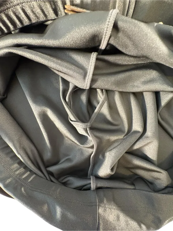 SKIMS Shine Spandex Jersey Bike Shorts 4X Gray Chalk NWT High Rise Plus - Image 11