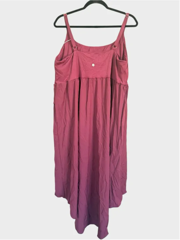 2X Halara Breezeful Asymmetric Crossover Hem 2-Piece Flowy Midi Quick Dry Dress - Image 4