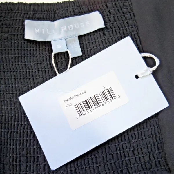 NWT Hill House The Matilda Dress in Black Poly Crepe Midi S - Image 6