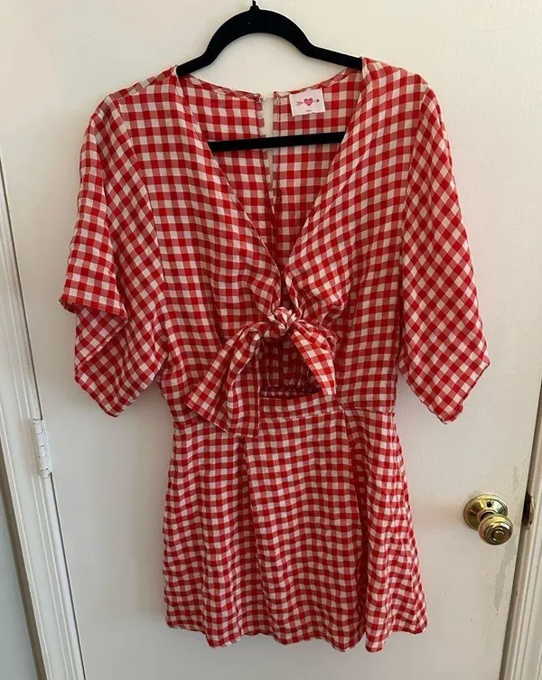 Buddy Love Red Gingham Dress | Gameday | Gingham | Sundress | Boutique - Image 4