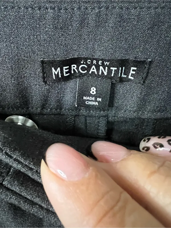 J.Crew Mercantile The Perfect Gray Career Work Pants Straight Leg Slacks - Image 6