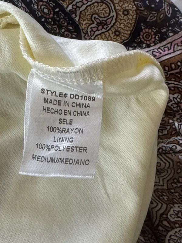 Vintage dress day BoHo dress size M - Image 4