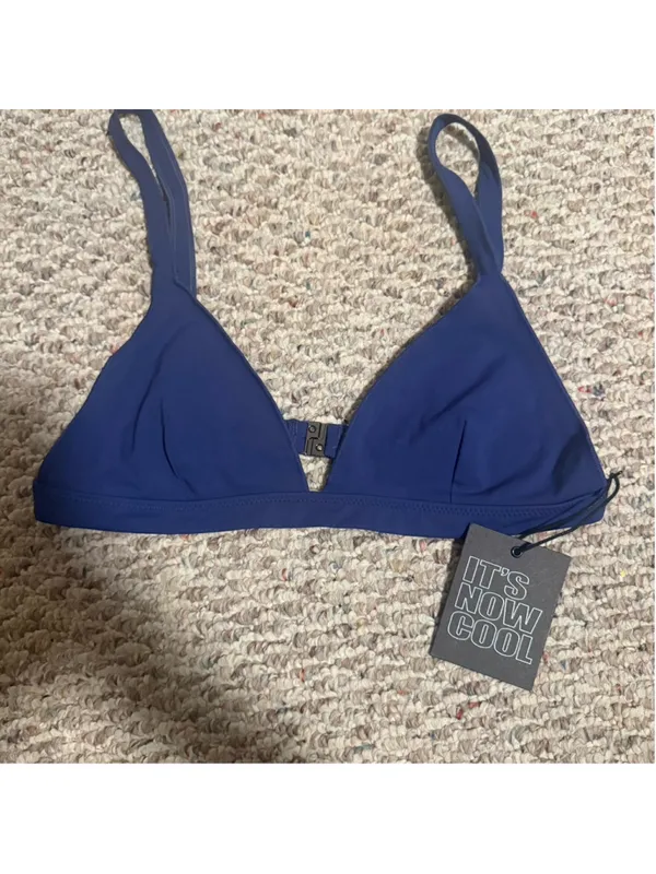 NWT Its Not Cool CONTOUR BIKINI TOP - BIJOU BLUE- Size Large - Image 3