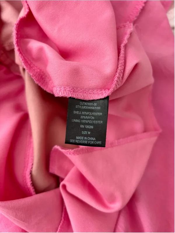 Women's Trixx Ombre Tiered Mini Dress Size M Pink Ombre - Image 4