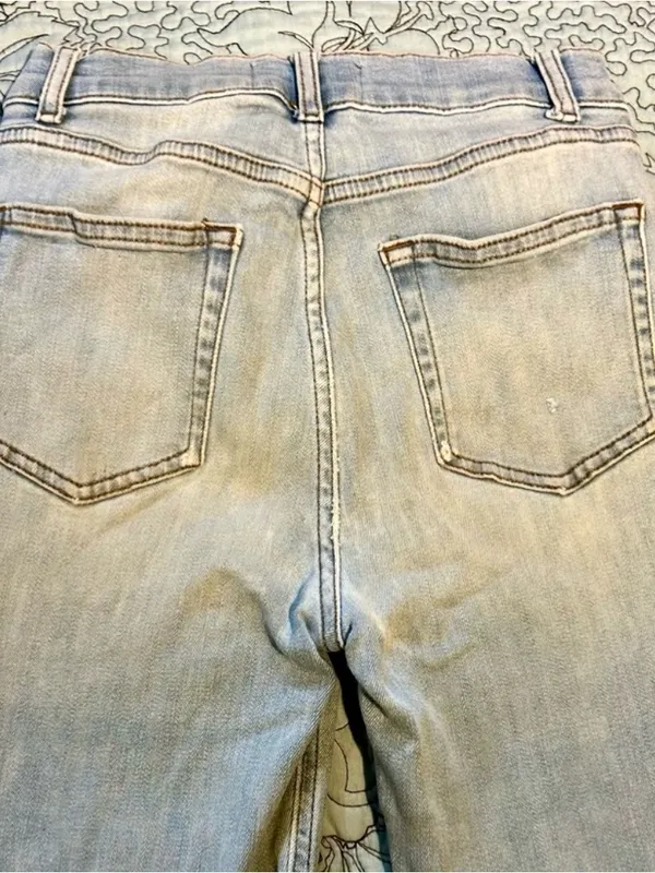 Reformation High & Skinny Crop Jeans St. Lucia Light Wash High Rise Sz 25💛 - Image 8