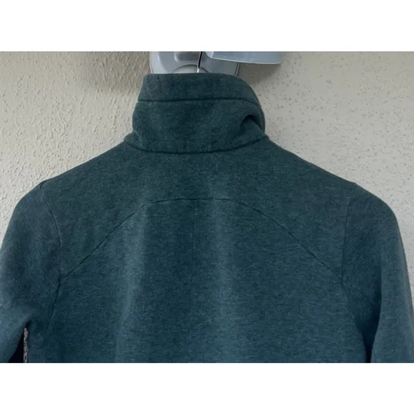 Lululemon &go Take-Off Fleece Heathered Deep Green Jacket 4 Yoga Hike Athleisure - Image 5