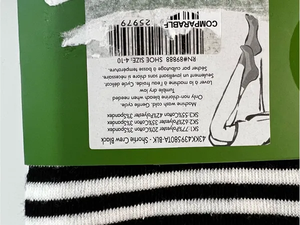 Kate Spade New York NWT 3 Pack Shortie Crew Socks - Image 5