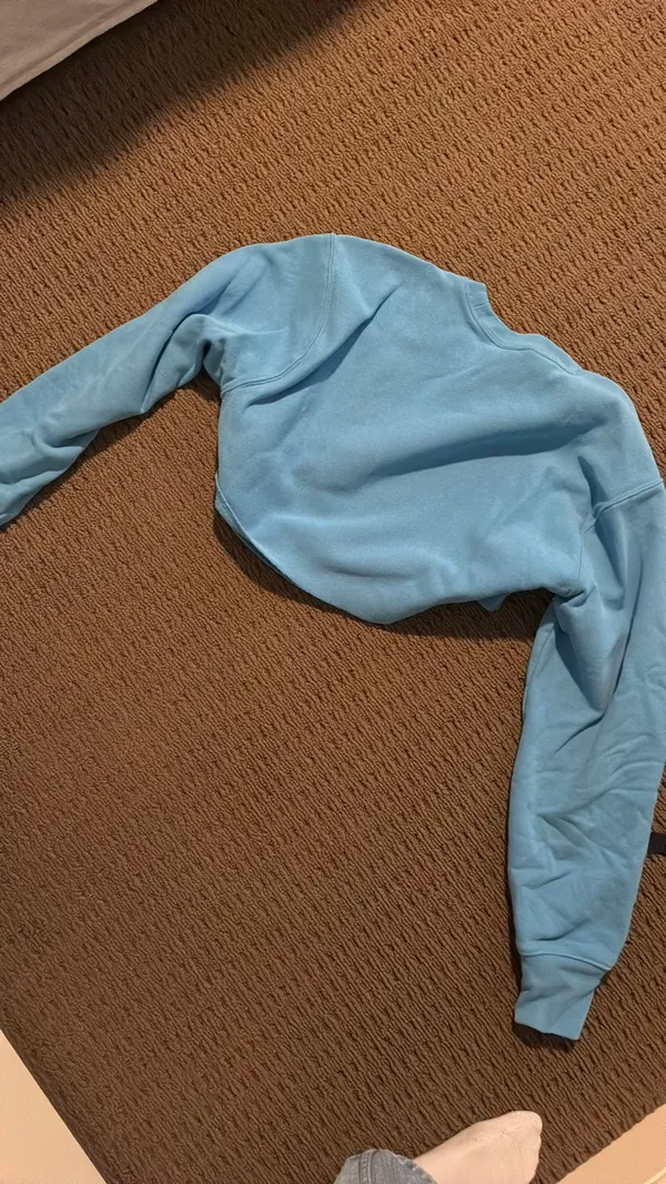 Champion Crewneck cropped blue M - Image 2