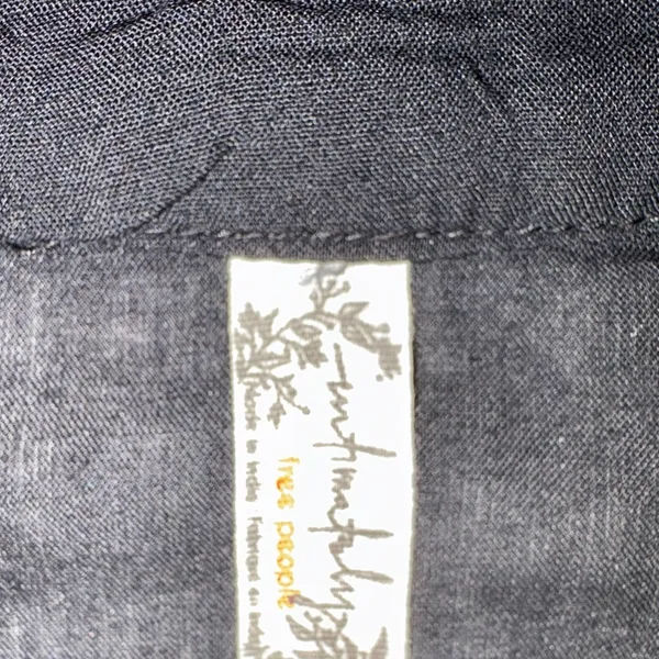 Free People Call Me Later Black Ruffle Sleeve‎ Bodysuit Blouse Size XS - Image 7