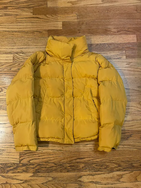 Kendall & Kylie Mustard Yellow Puffer Jacket - Image 6