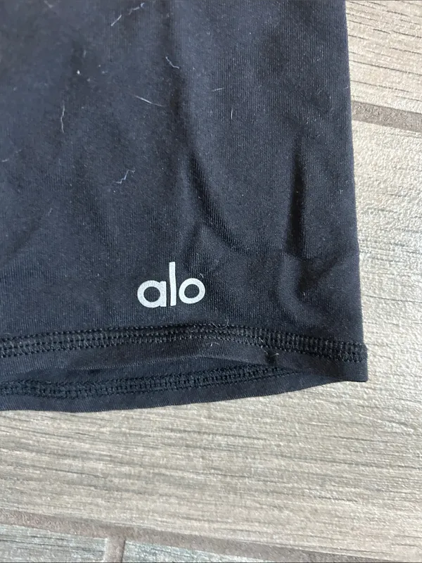 ALO Yoga Black High-Waist Bike Shorts - Image 3