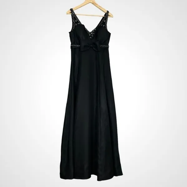 Vintage Dress Witchy Gothic Sleeveless Handmade Sparkle Retro Maxi Unique Retro‎ - Image 4