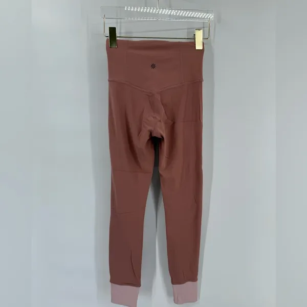 Athleta elation rib trim‎ tight Palermo pink/ and orchid pink Size xxs - Image 4