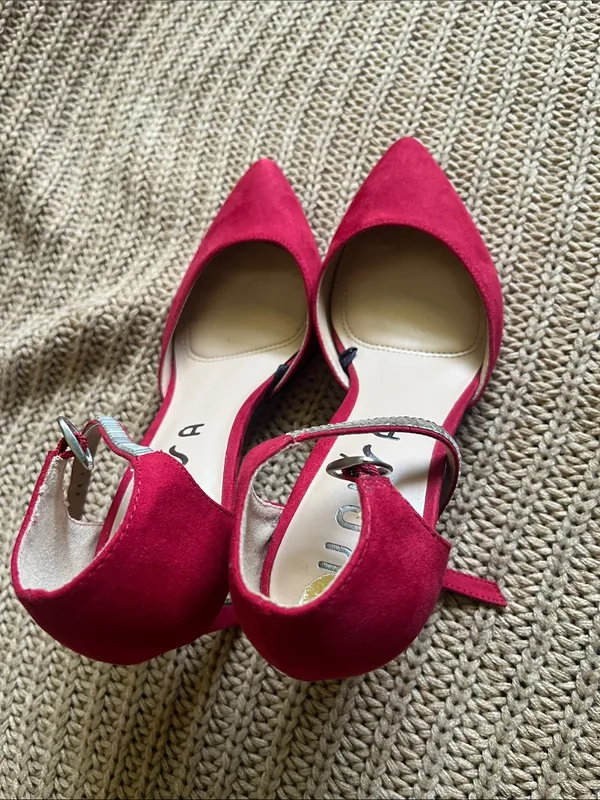 Unisa Fuchsia Pointed-Toe Ankle-Strap Heels - Image 3