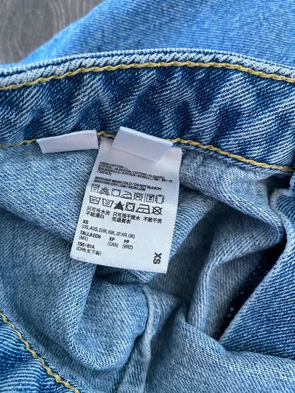 American Apparel Button-Front Denim Mini Skirt - Image 4