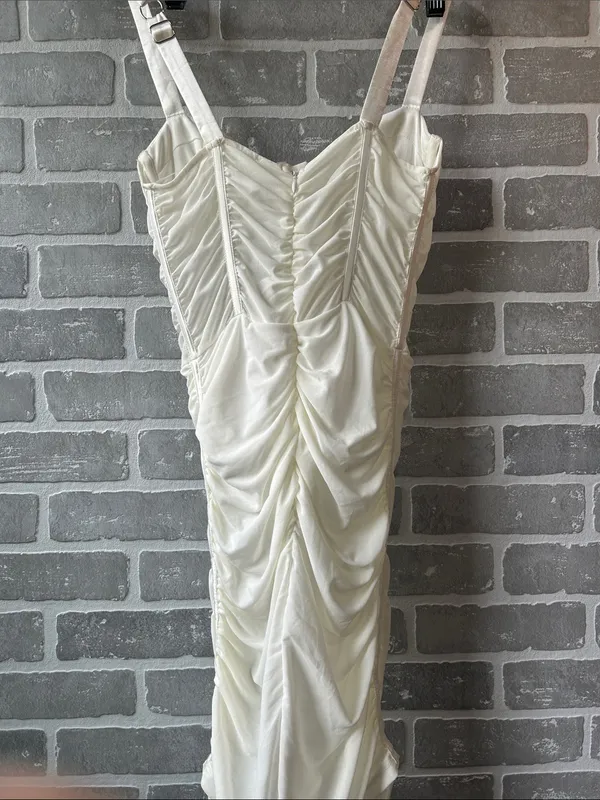 Leau Miami mesh white dress leau brand‎ Size Small NWT - Image 4