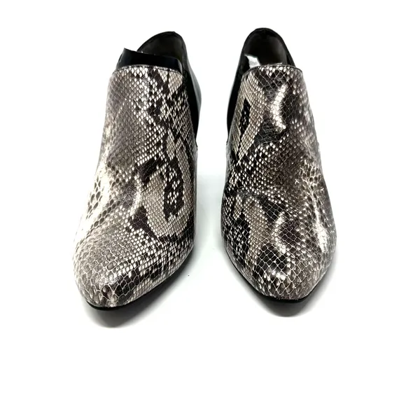 Cole Haan size 6.5 B D14 D42506 snake print heeled bootie ankle‎ boot shoes - Image 2
