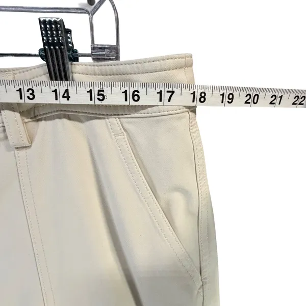 Banana‎ Republic Slim Refined Stretch Cargo Pant Women 16 Cream Modern Utility - Image 5