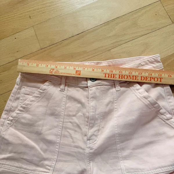 NWT American Eagle Super High-Rise Wide Leg Carpenter Pants Pink 10 Short 30w - Image 4