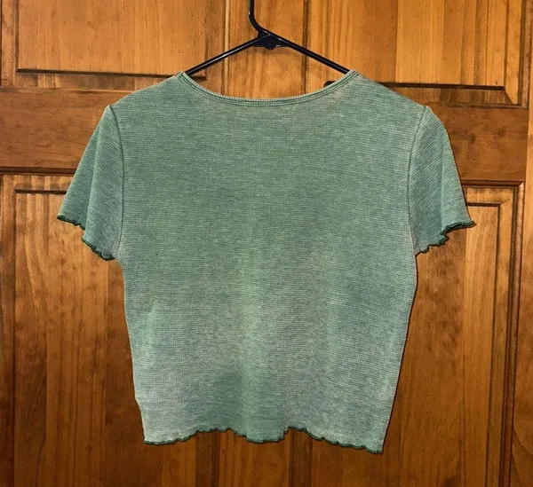 American Eagle Outfitters Teal Short Sleeve Top - Image 2