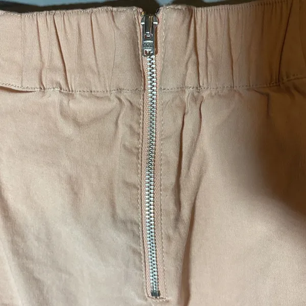 Anthropologie High Waisted Pink Anklle Crop Top Pants Size 4 Pleated Wide‎ Leg - Image 3