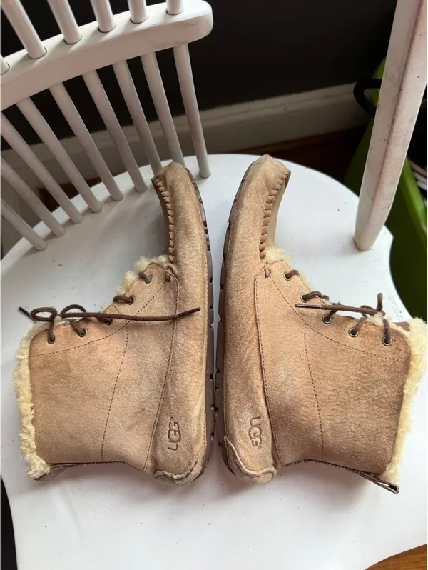 UGG Women's Lace-Up Shearling Lined Boots in Chestnut - Image 5