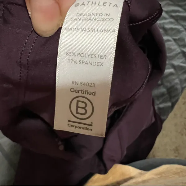 Athleta Accelerate 7/8 Tights‎ High Rise Egg Plant Athleisure SwiftLite Leggings - Image 8