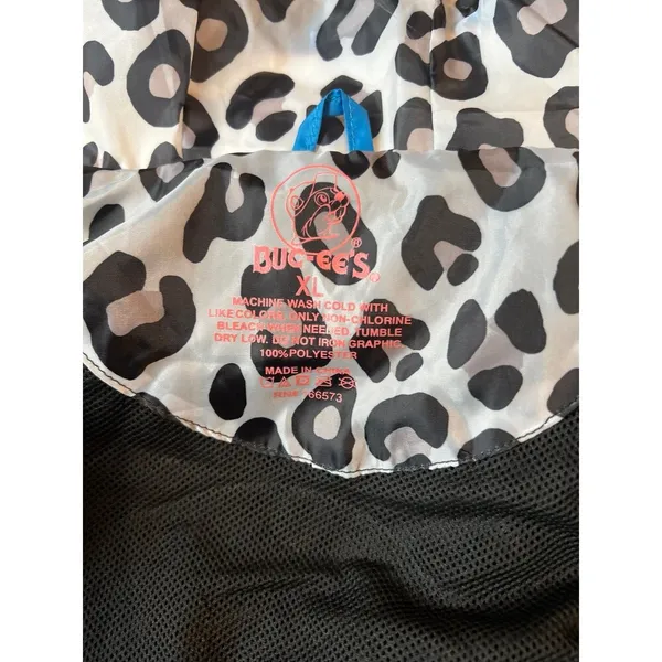 Black and blue Bucees rain jacket, windbreaker - Image 7