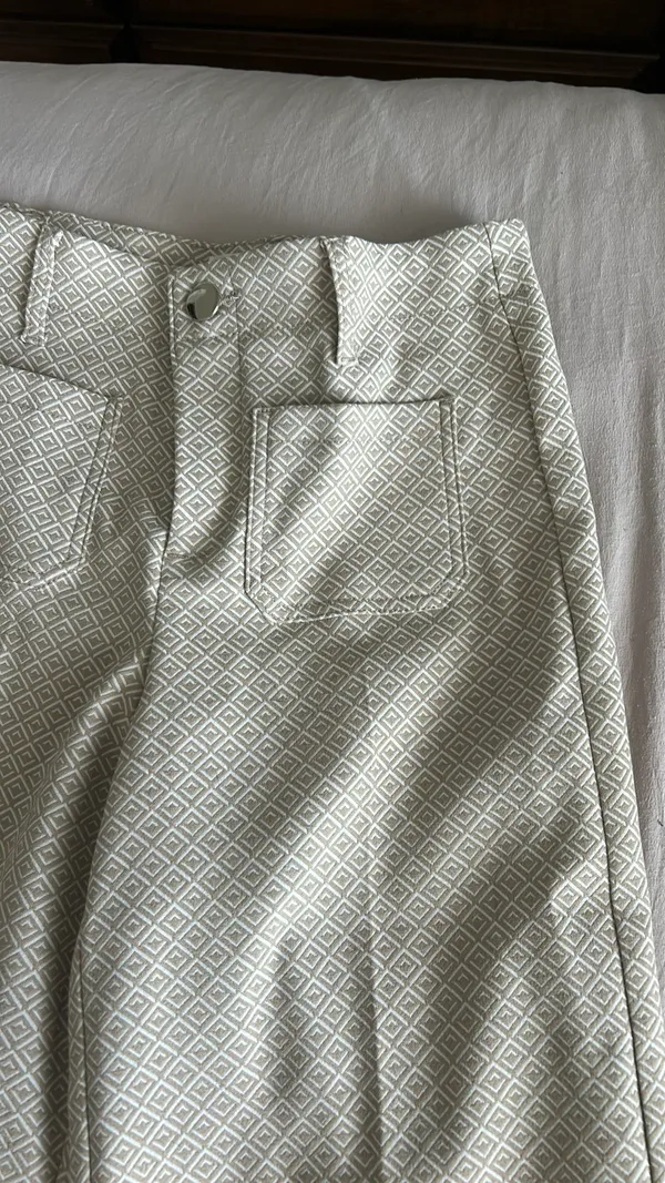 Jules & Leopold Wide leg patterned trousers - Image 2