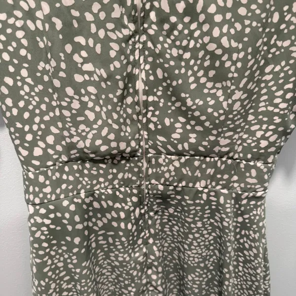 Emerald Sundae Mini Dress Sage Green 9 Boho Dalmatian‎ Print Casual Summer - Image 4