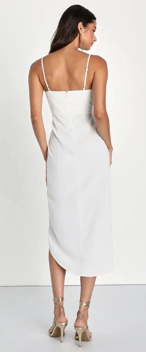 Lulus White Midi Dress - Image 2