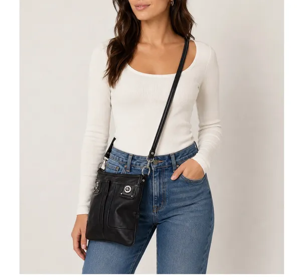 Marc Jacobs Black Leather Crossbody Bag - Image 2